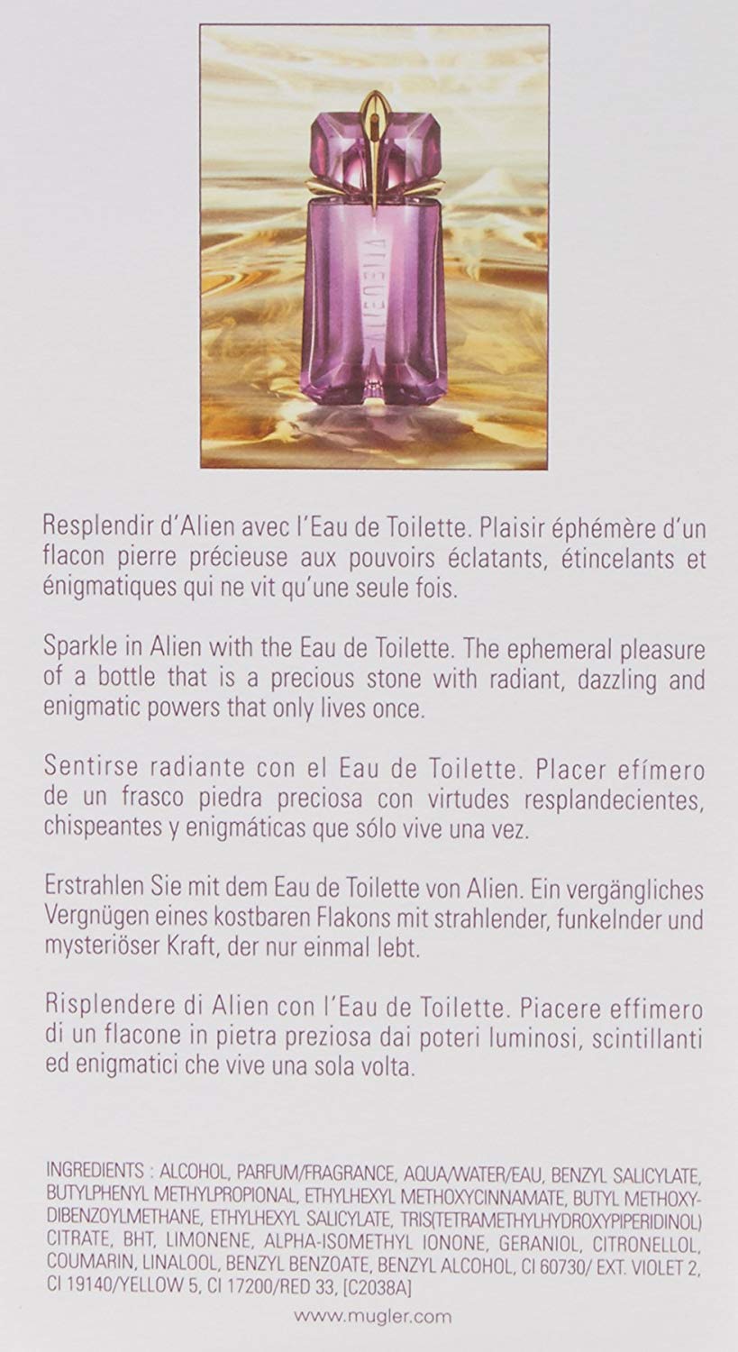 mugler alien ingredients