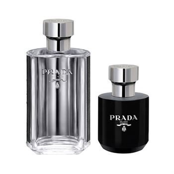 Prada L'Homme Gift Set 100ml Eau Du Toilette EDT + 125ml Aftershave Balm  For Him | Perfumes of London